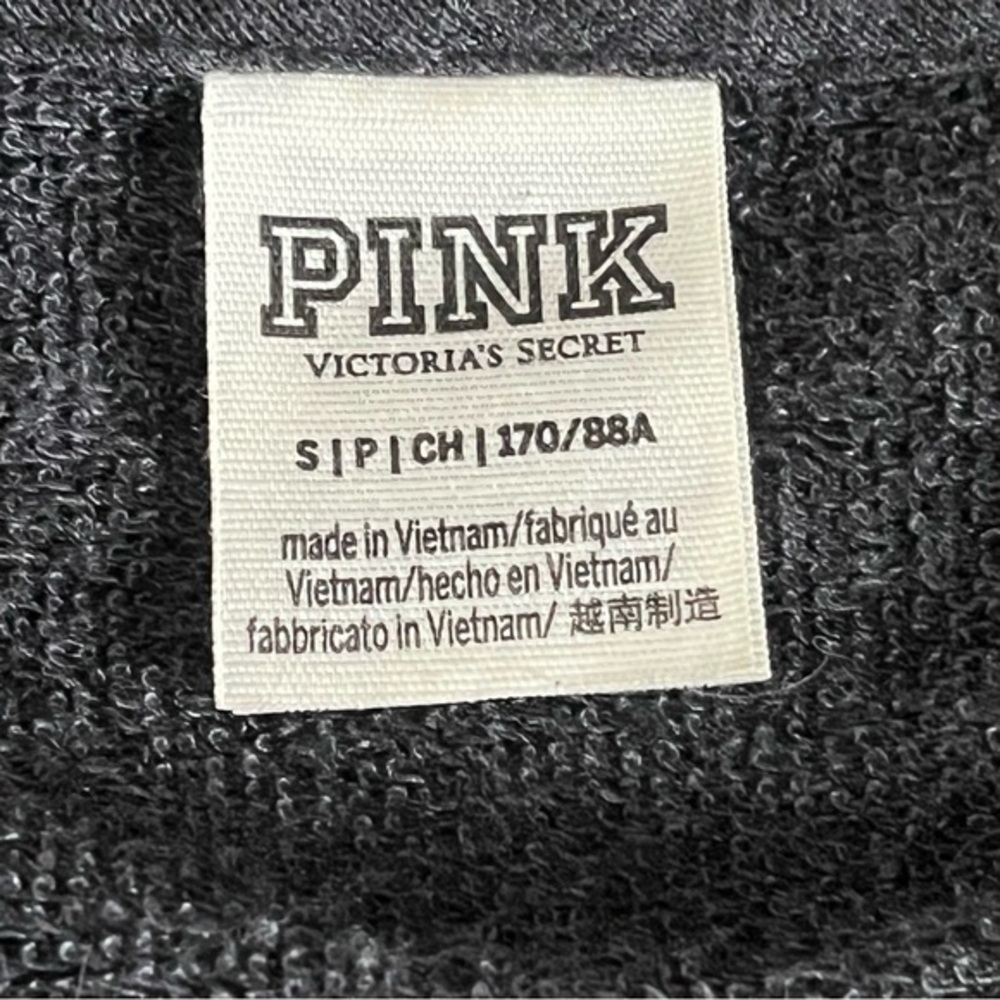 Victoria's Secret Small Pink Chicago Silver Sequin LS Gray Top Chi Town Pullover - Picture 3 of 10